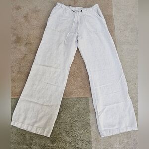 Just Living Casual Cream Wide Leg Pants